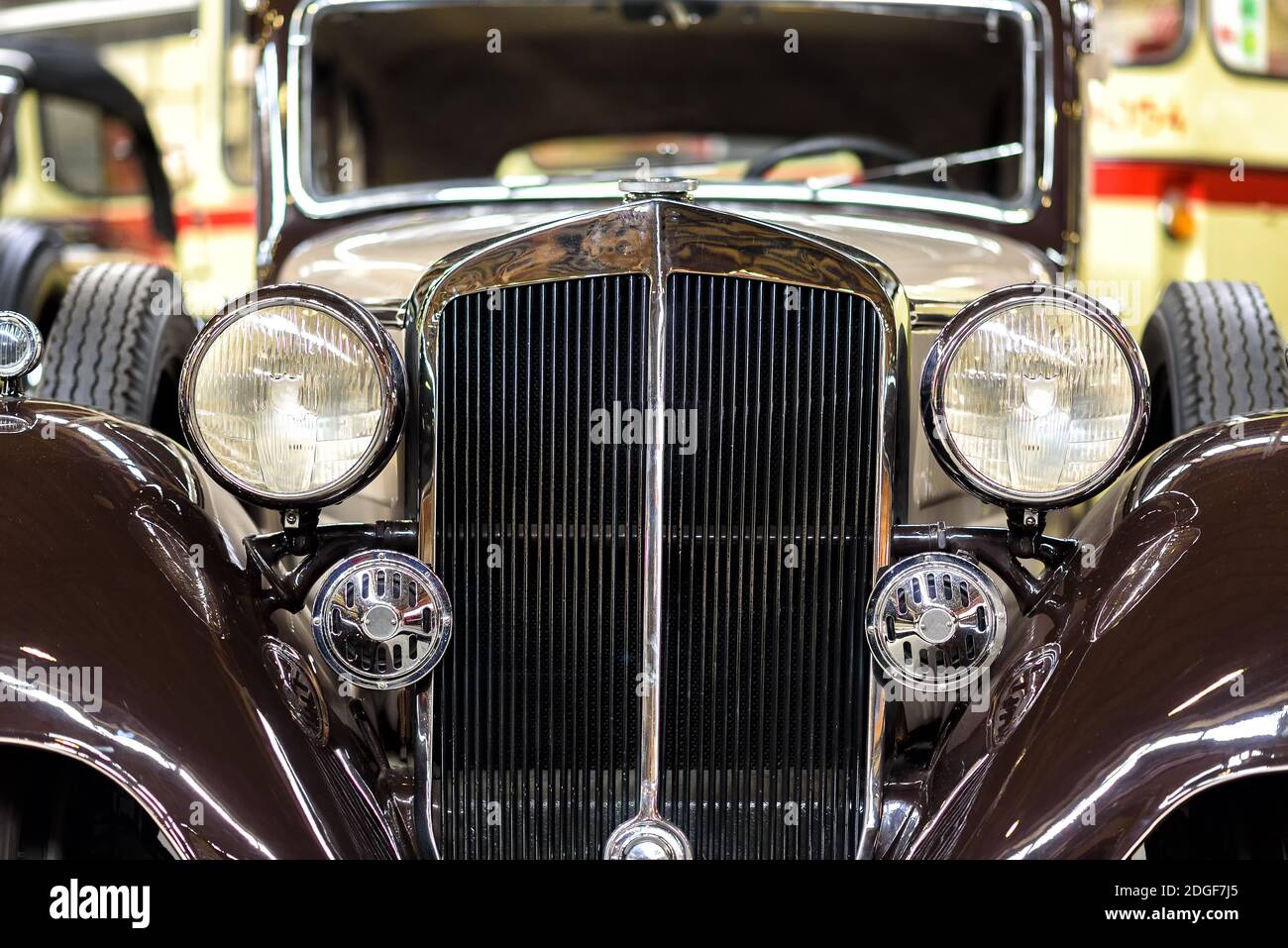 Classic car in a museum Stock Photo