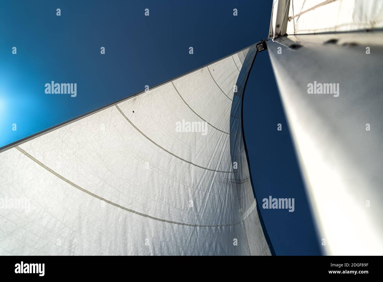 Sails in the wind Stock Photo