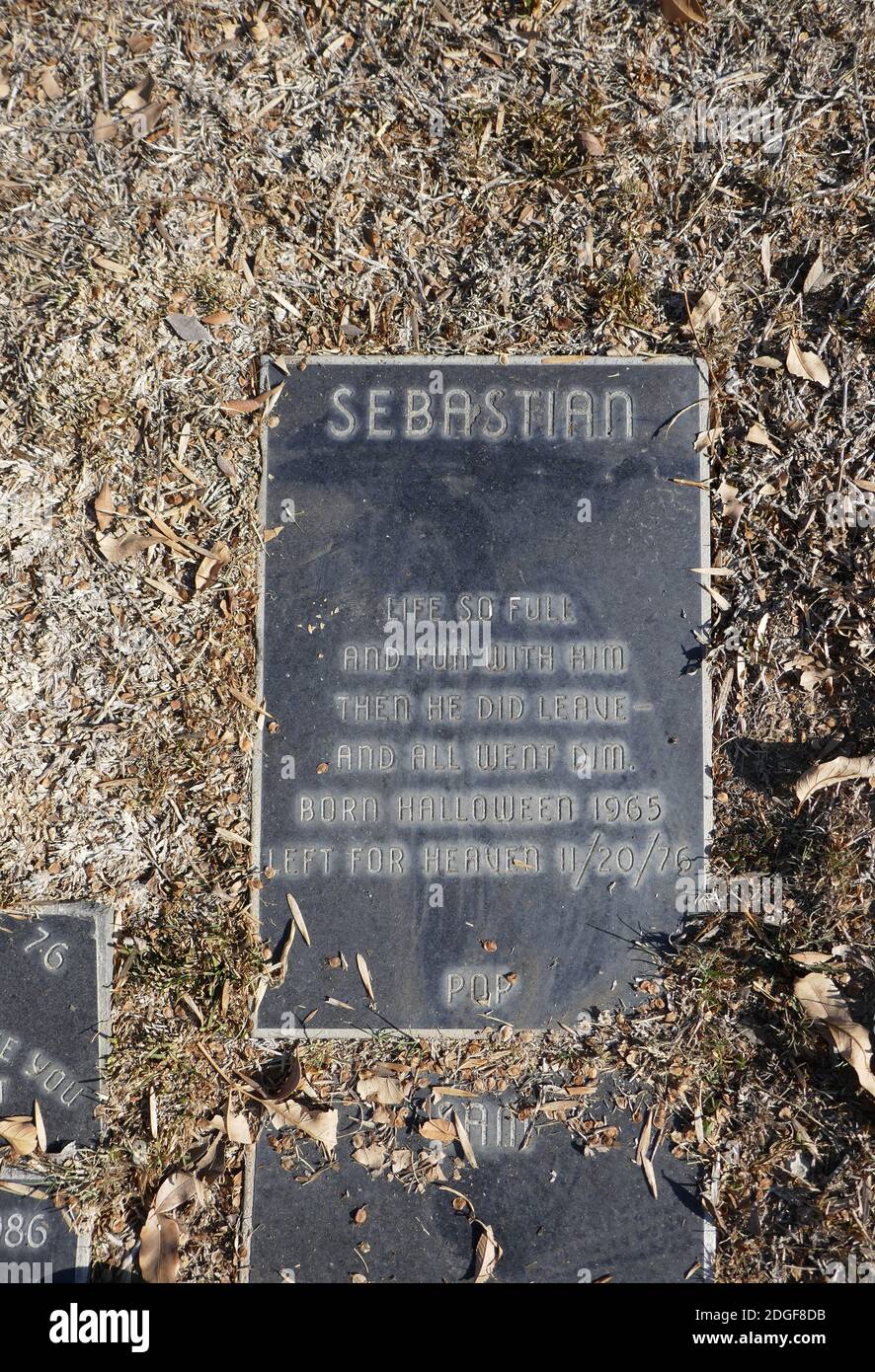Gardena, California, USA 2nd December 2020 Sebastian Pet Grave at Pet