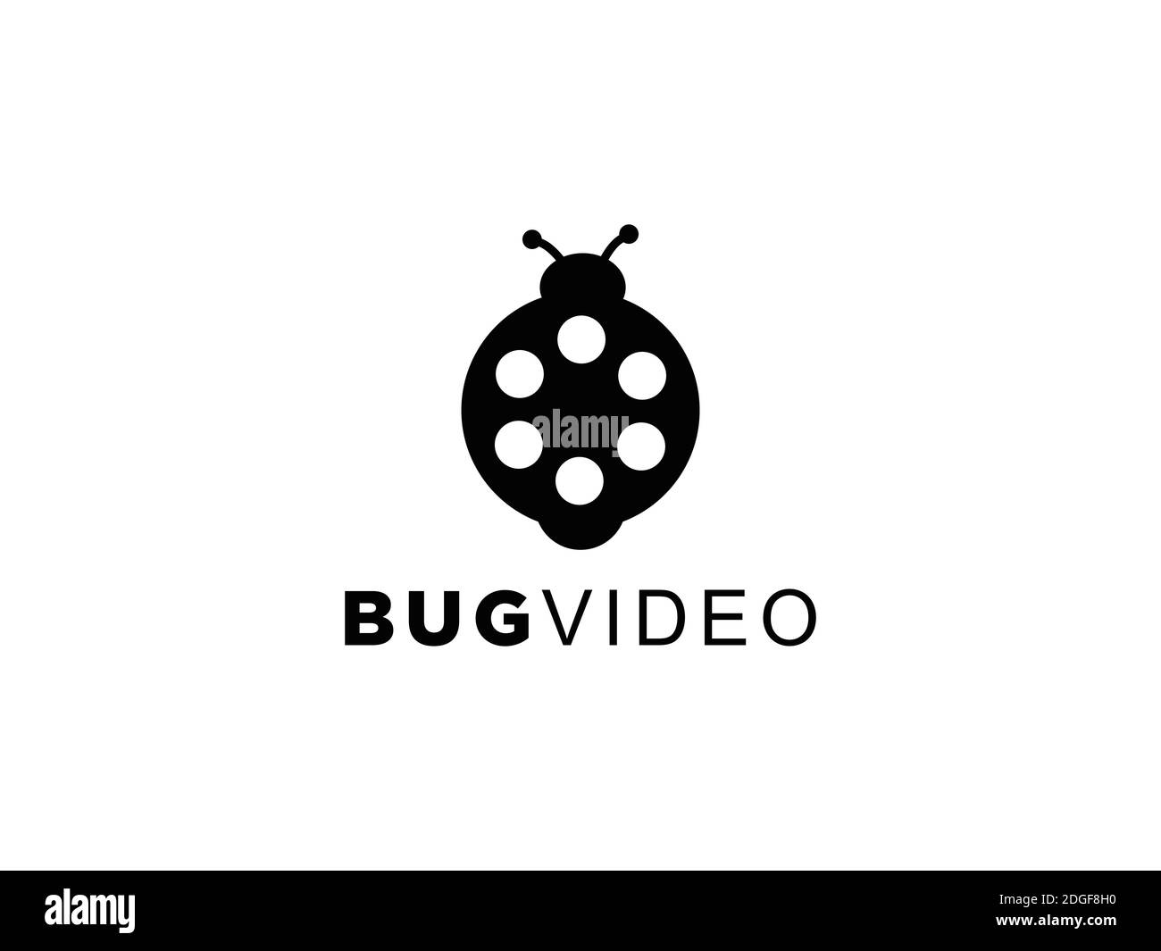 bug camera creative logo template design Stock Vector
