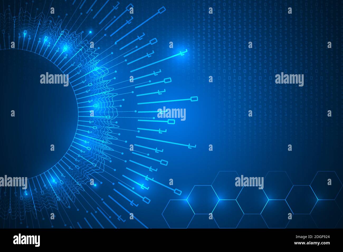 big data visualization with digital lines technology abstract Stock ...