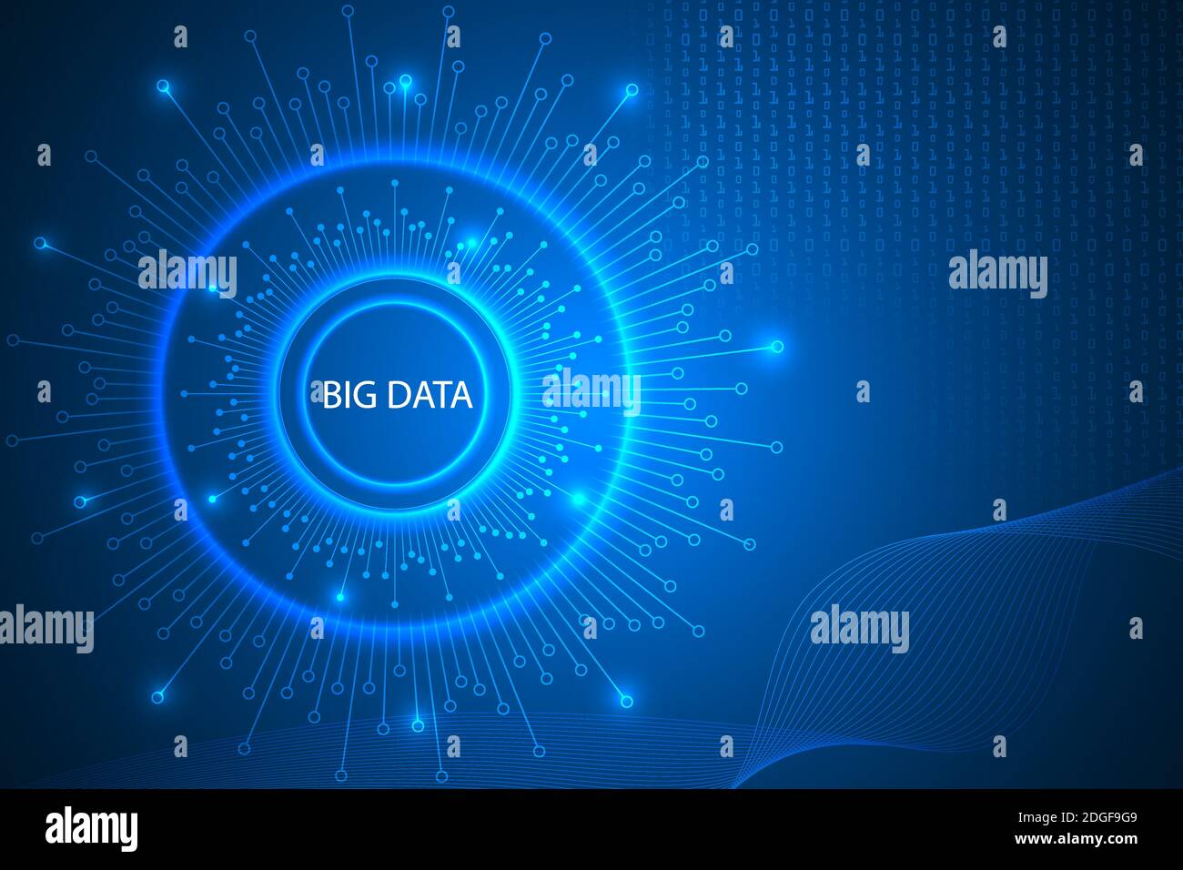 big data visualization digital lines technology abstract Stock Vector ...