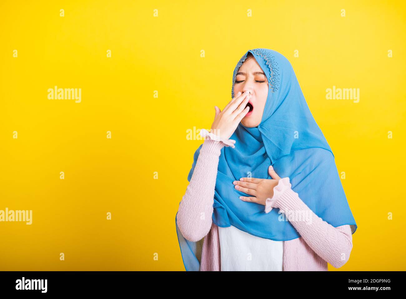 Asian Muslim Arab, Portrait of happy beautiful young woman Islam