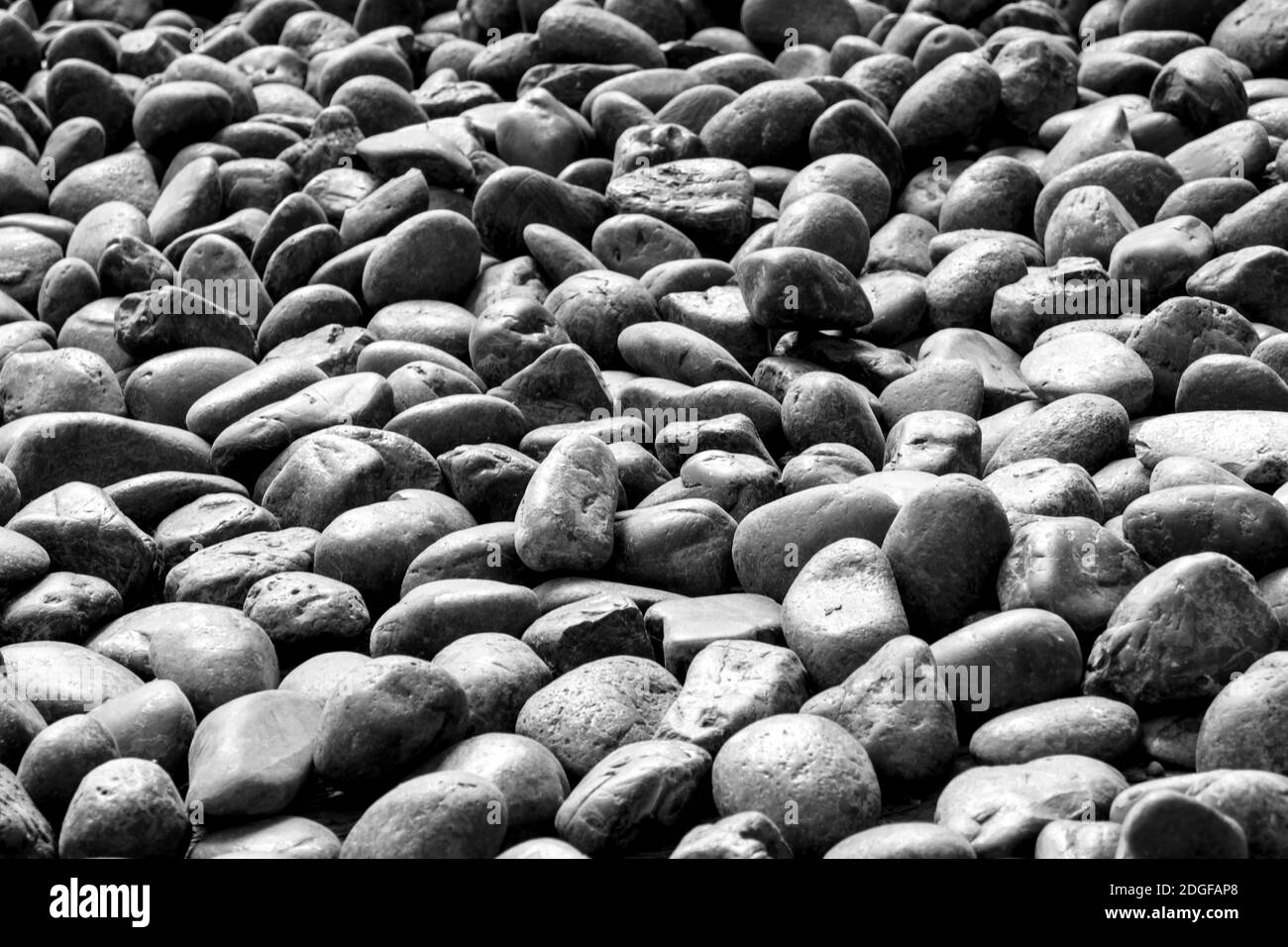 Texture of river stone in walkway Stock Photo Alamy