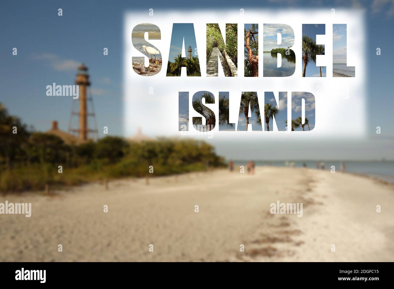 Sanibel Island beach Florida Stock Photo