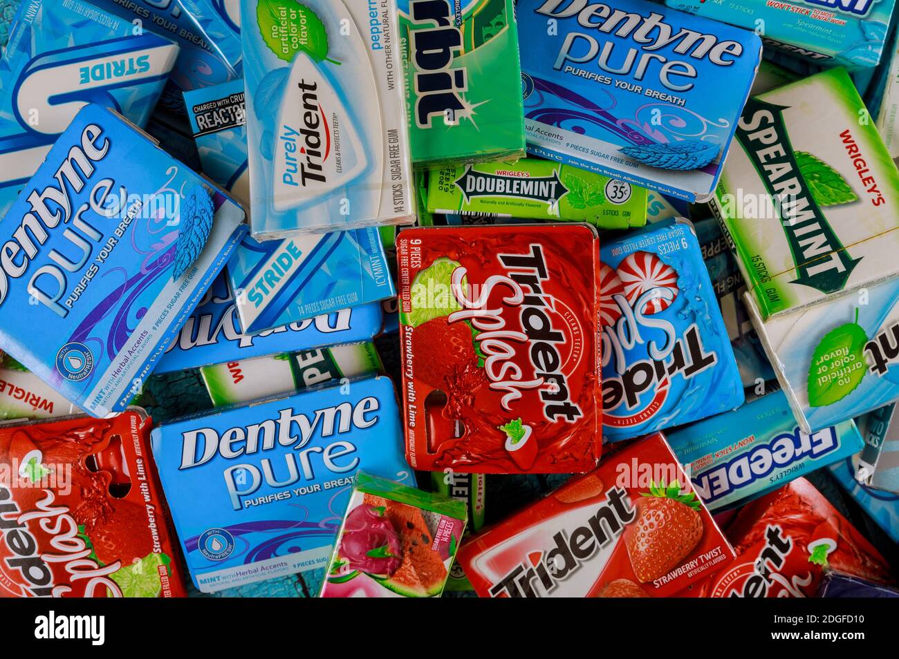 Chewing gum various brands Orbit, Extra, Eclipse, Freedent