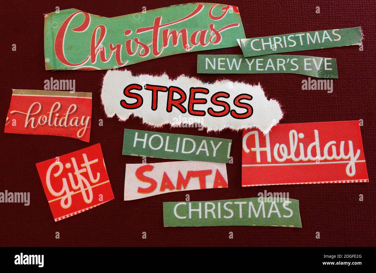 Christmas and Holidays Stress Stock Photo