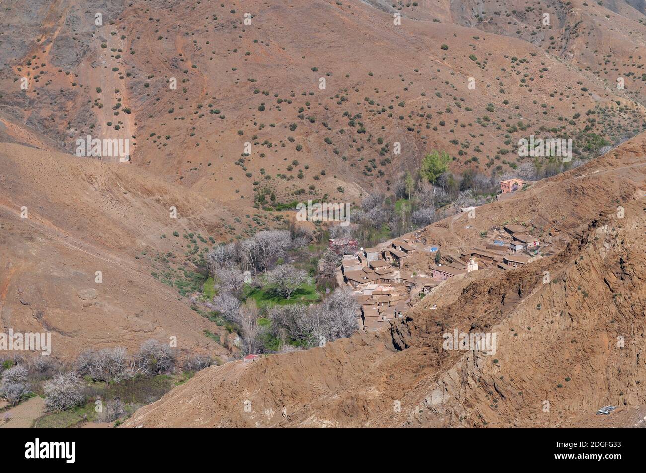 Kasbahs in Dades valley in the south of Morocco, Africa. Stock Photo