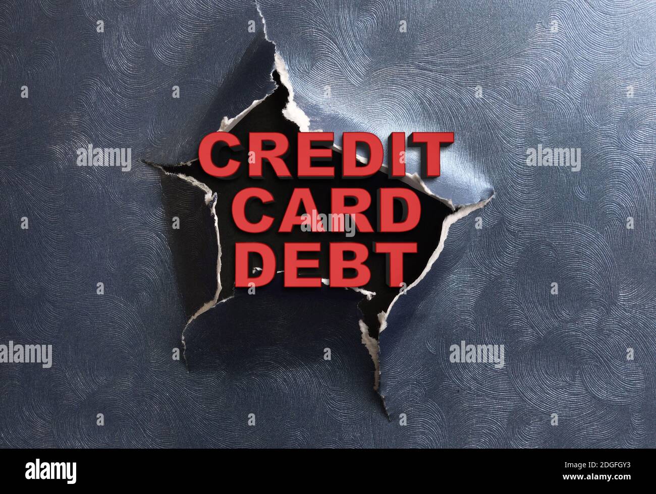 Credit Card Debt concept Stock Photo