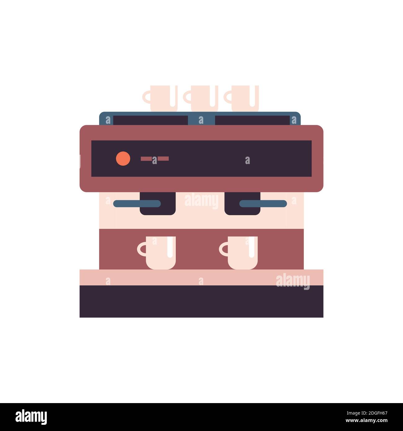 professional coffee machine icon coffee shop equipment concept vector ...