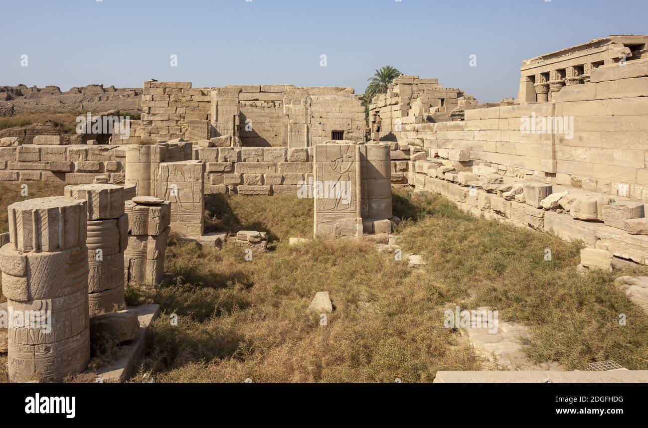 Temple complex of Dendera Stock Photo Alamy