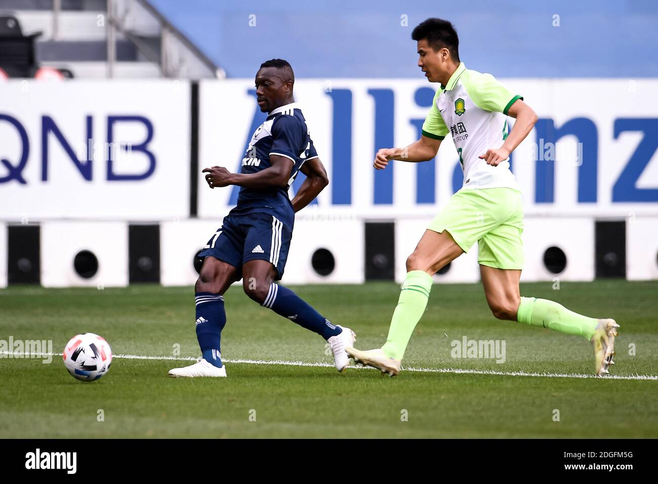 BUDAPEST, HUNGARY - JULY 13: Adama Traore of Ferencvarosi TC looks on  during the UEFA Champions League 2022/23 First Qualifying Round Second Leg  match between Ferencvarosi TC and FC Tobol at Ferencvaros