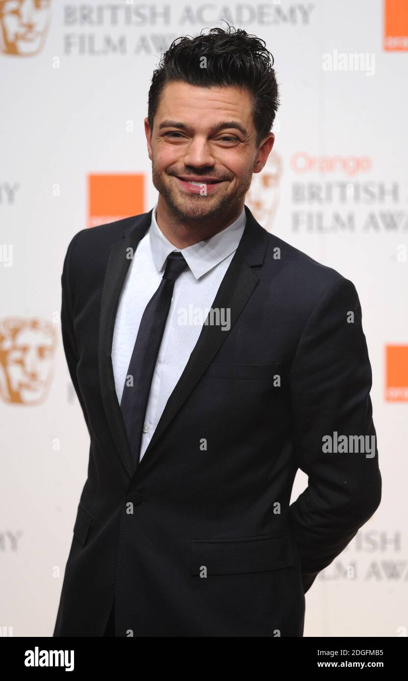 Dominic Cooper in the press room at the 2011 Orange British Academy ...