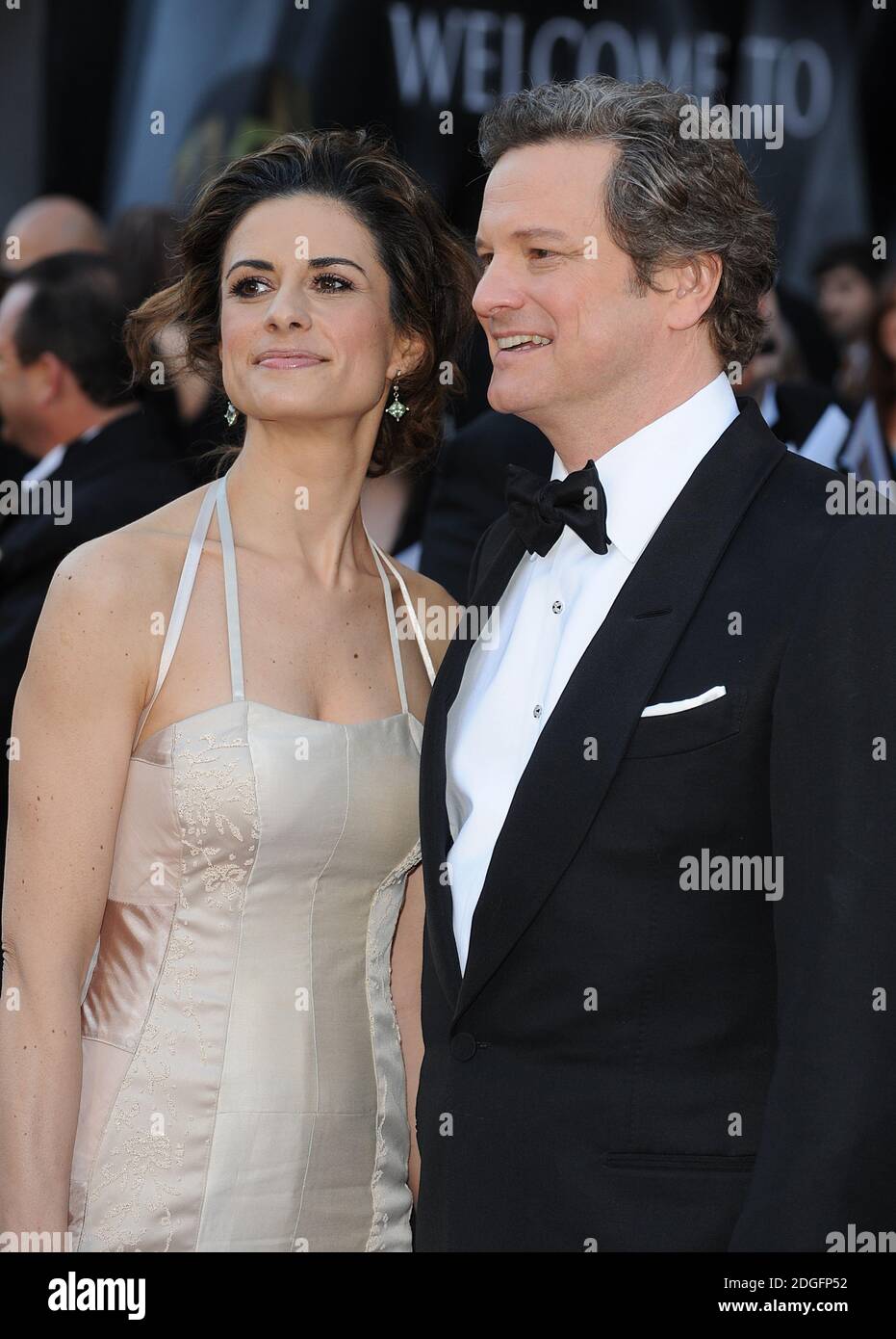 Livia Giuggioli and Colin Firth arriving for the 83rd Academy Awards at ...