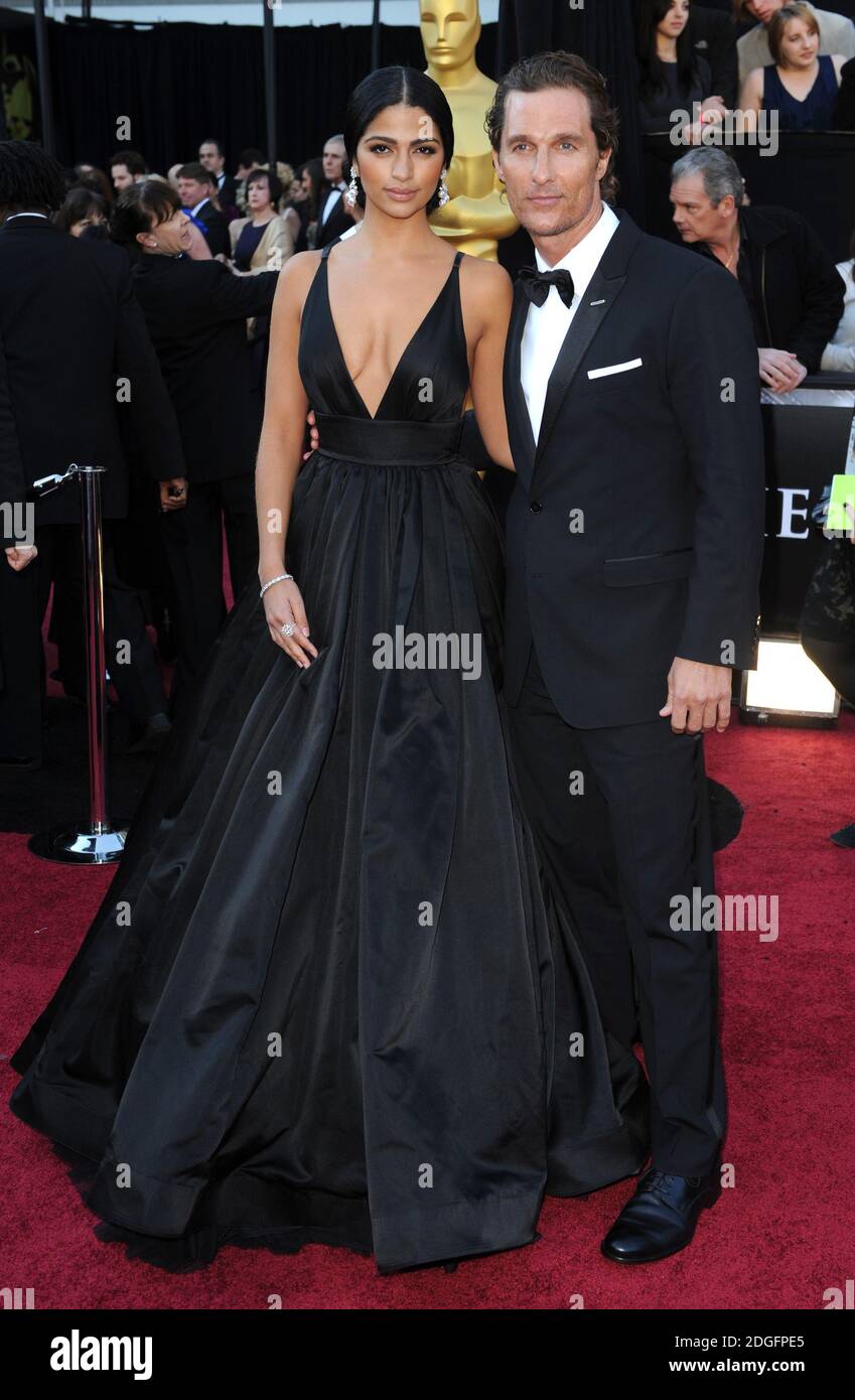 Camila Alves and Matthew McConaughey arriving at the 83rd Academy