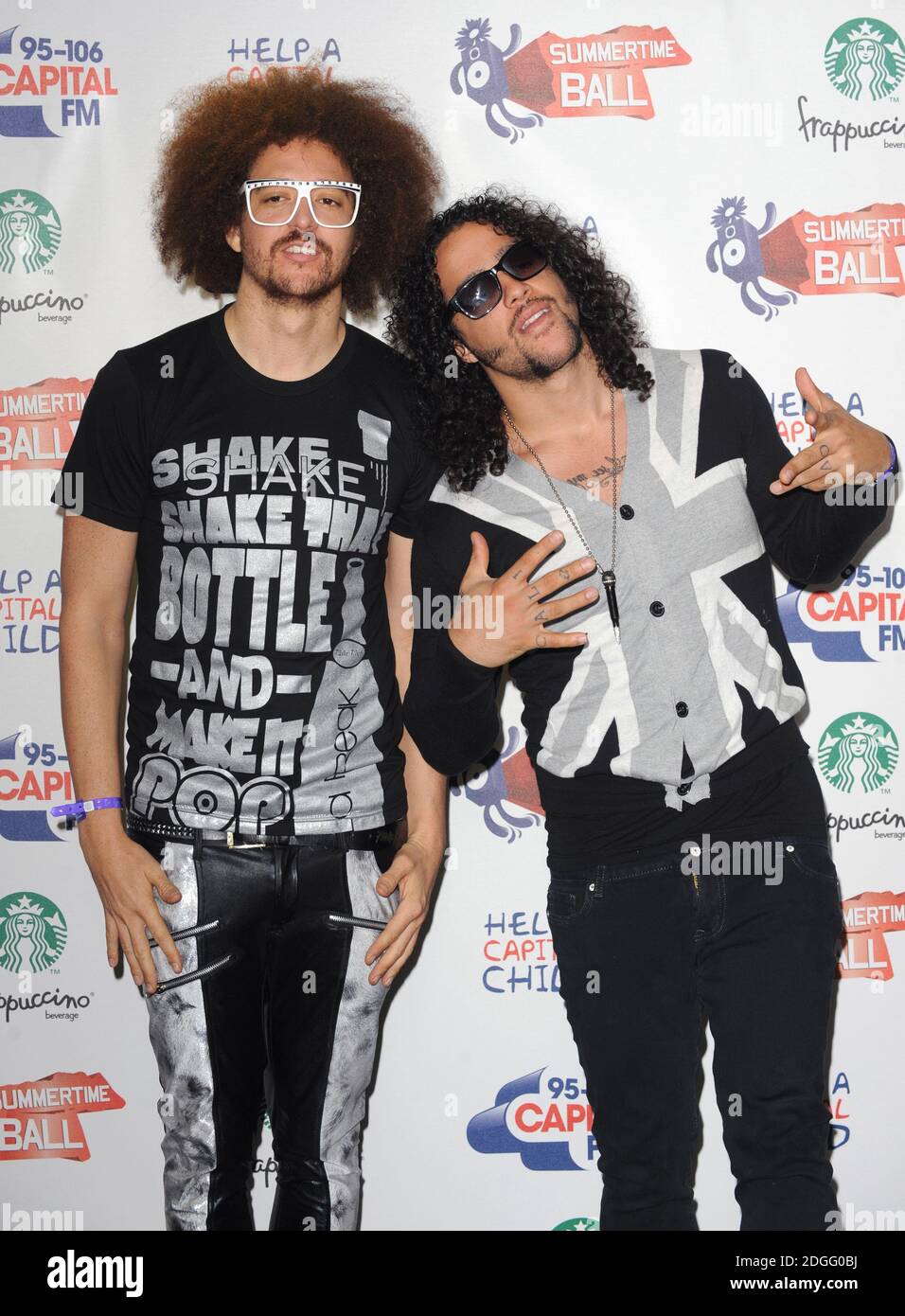 LMFAO at the Capital FM Summertime Ball 2011, Wembley Stadium, London Stock Photo - Alamy
