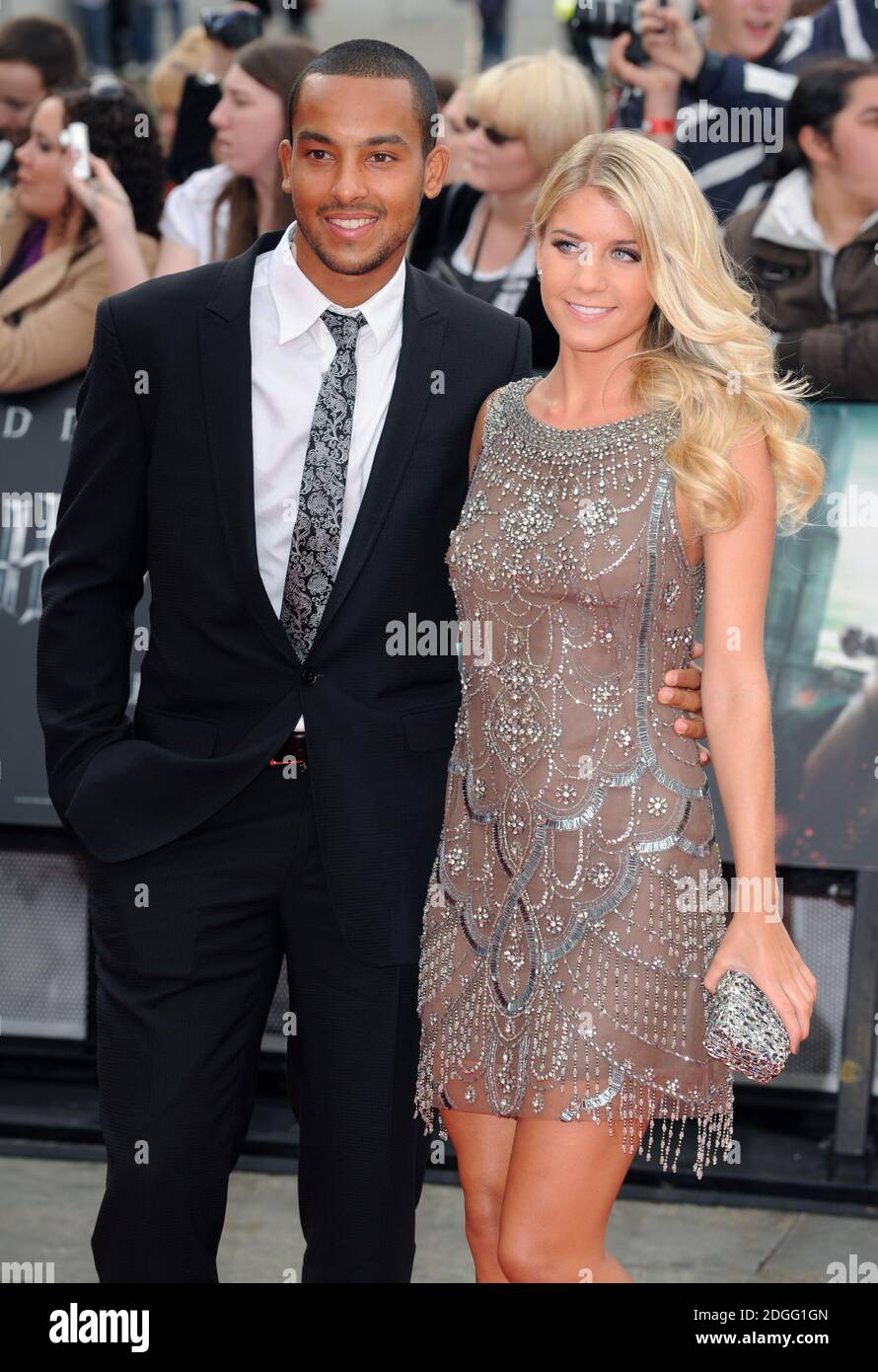 Theo Walcott and Melanie Slade at the World Premiere of Harry Potter