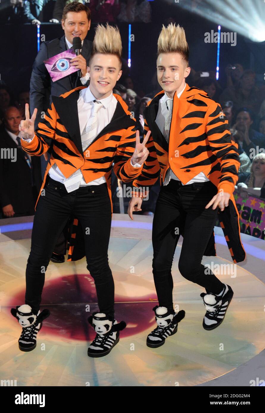 Jedward arriving at The Celebrity Big Brother House 2011, Elstree Studios, Borehamwood, Hertfordshire. Stock Photo