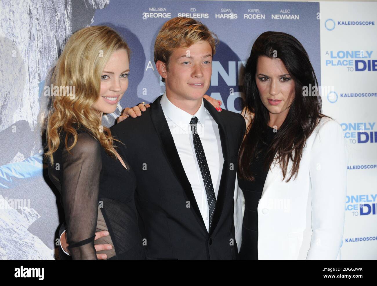 Melissa George, Ed Speleers and Kate Magowan at the Fan Premiere of A Lonely Place To Die, the Empire Cinema, Leicester Square, London Stock Photo