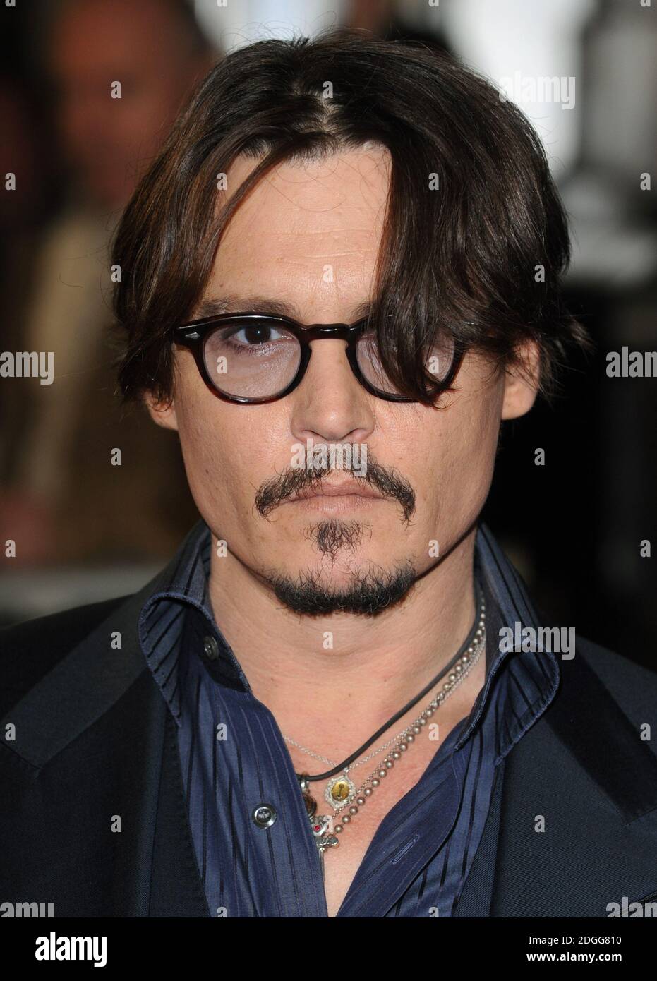 Johnny Depp arriving at the European Premiere of The Rum Diary, Odeon ...