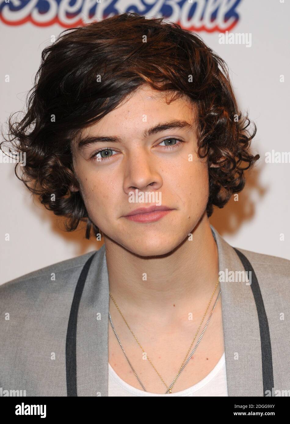 Harry Styles from One Direction at the Capital FM Jingle Bell Ball 2011, the O2 Arena, Greenwich, London. Stock Photo