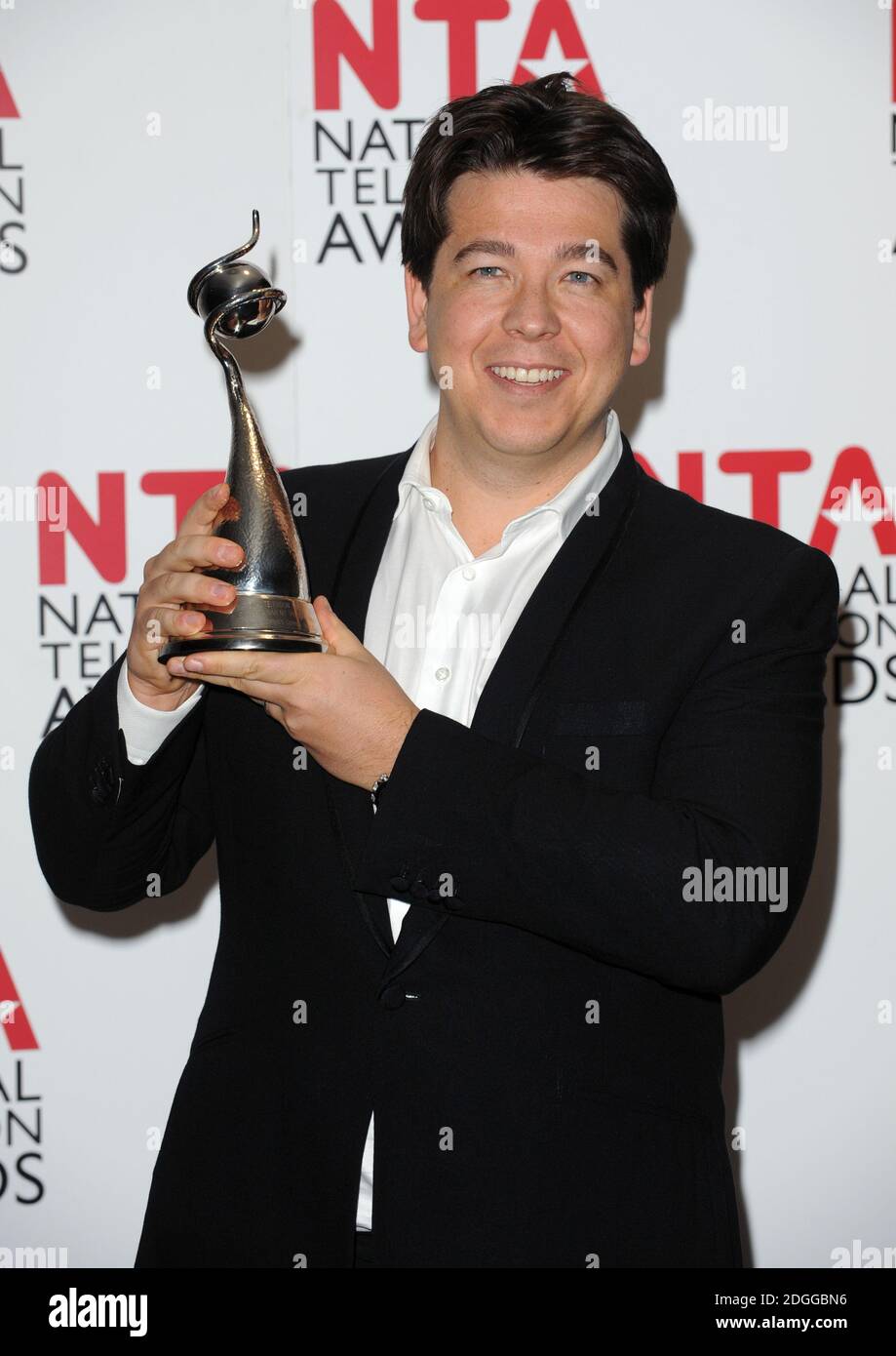Michael McIntyre back stage at The National Television Awards 2012, O2 Arena, Greenwich, London