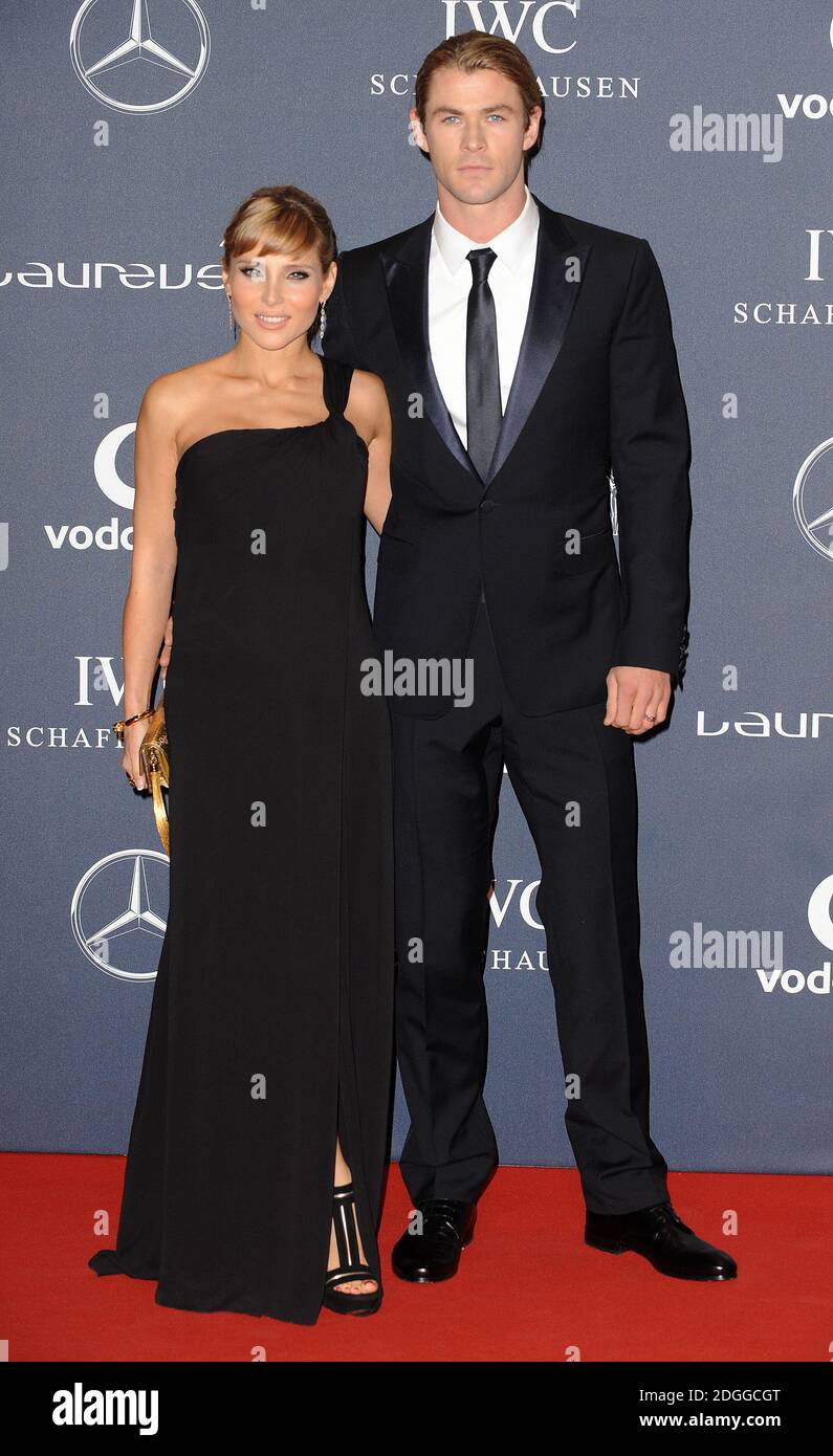 Elsa Pataky And Chris Hemsworth Arriving At The Laureus Sports Awards ...