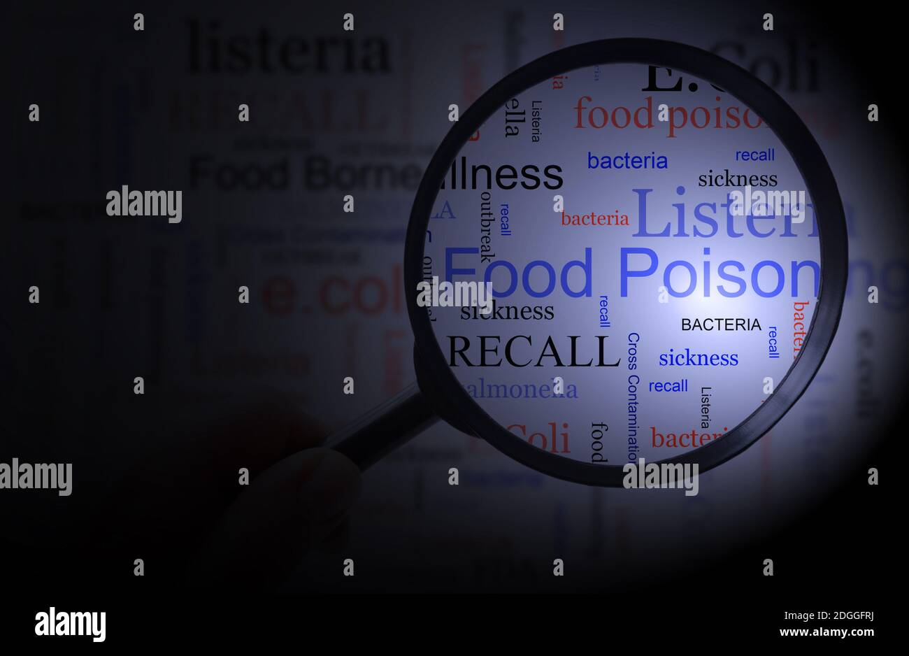Food Poisoning and safety concept Stock Photo