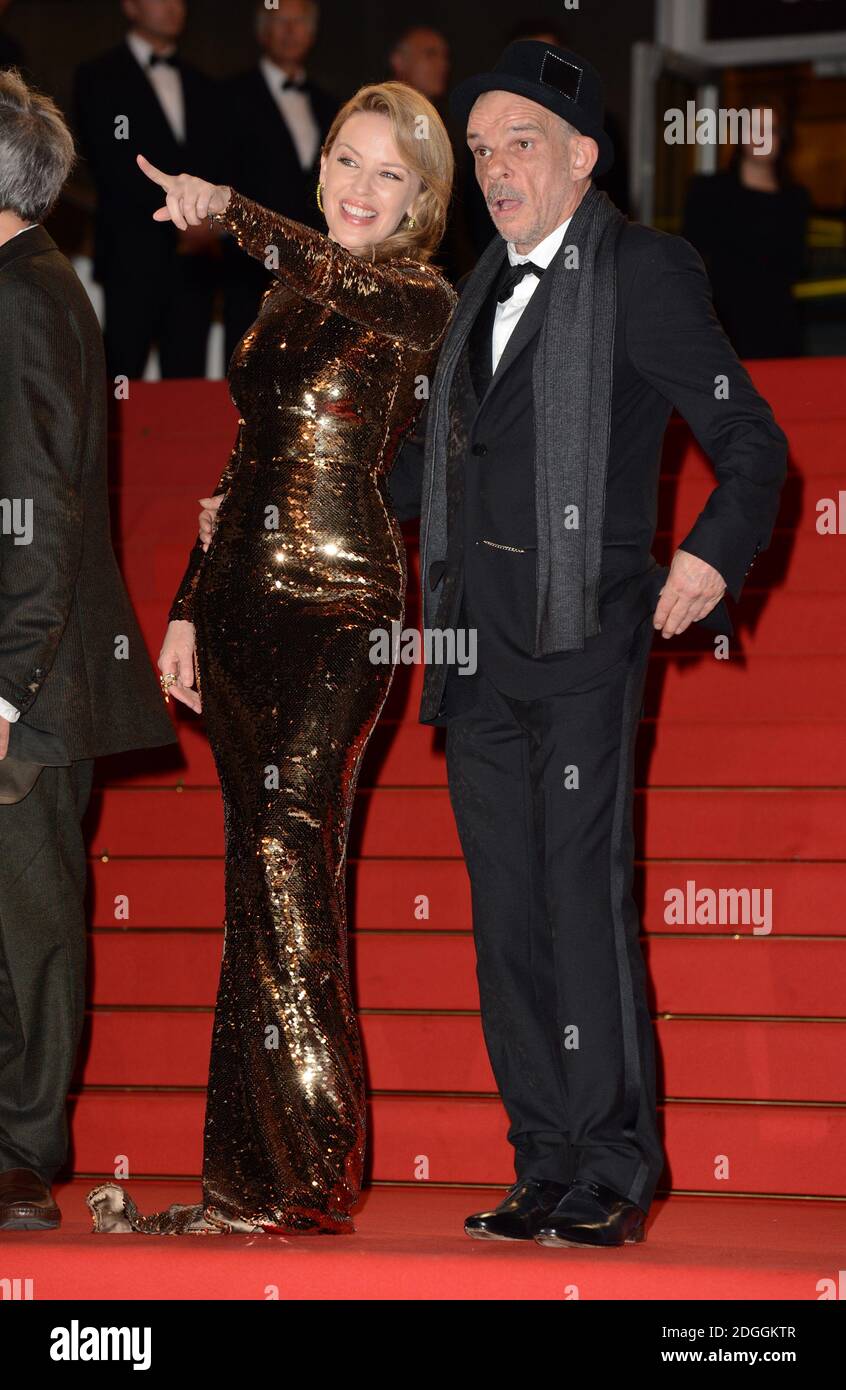 Denis Lavant and Kylie Minogue at the Gala Screening of Holy Motors at the Palais de Festival. Part of the 65th Cannes Film Festival. Stock Photo