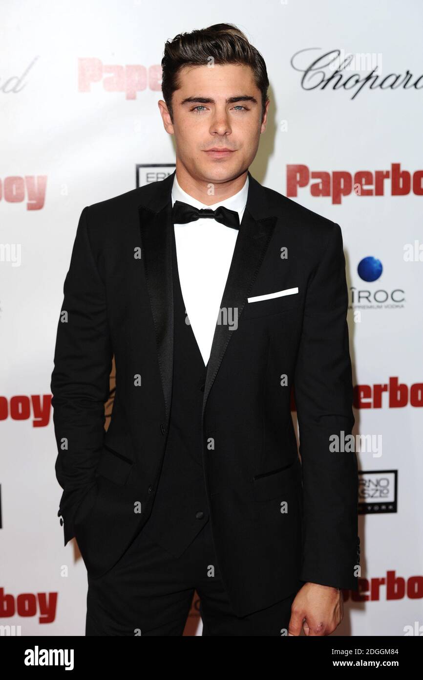 Zac Efron arriving at The Paperboy Party, held at the Carlton Beach. Part of the 65th Cannes Film Festival. Stock Photo