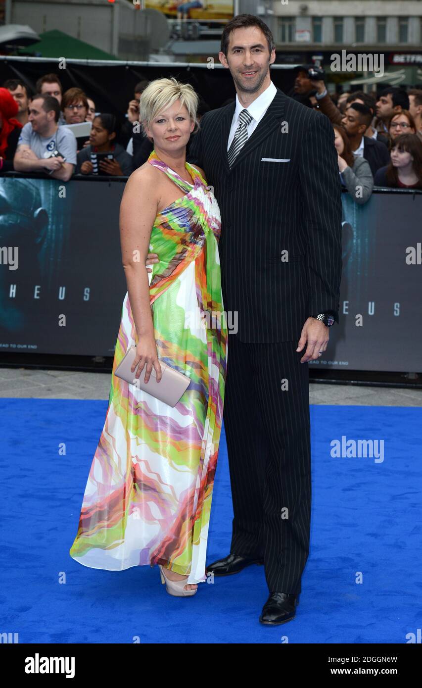 Ian Whyte and wife arriving for the World Premiere of Prometheus