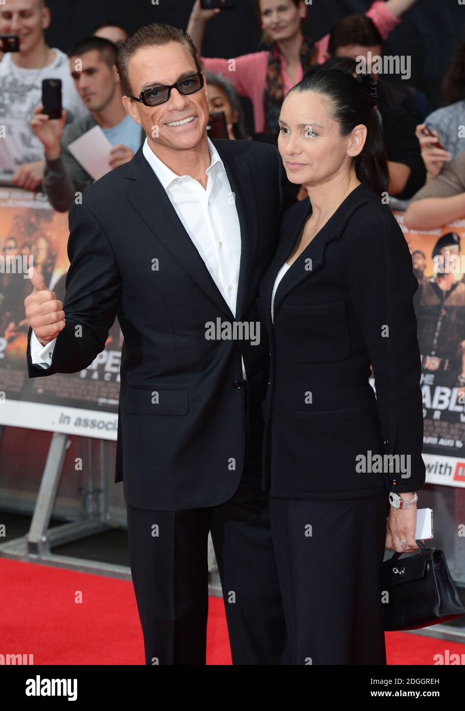 Gladys Portugues And Jean Claude Van Damme Arriving At The UK Premiere Gladys Portugues And Jean Claude Van Damme Arriving At The UK Premiere