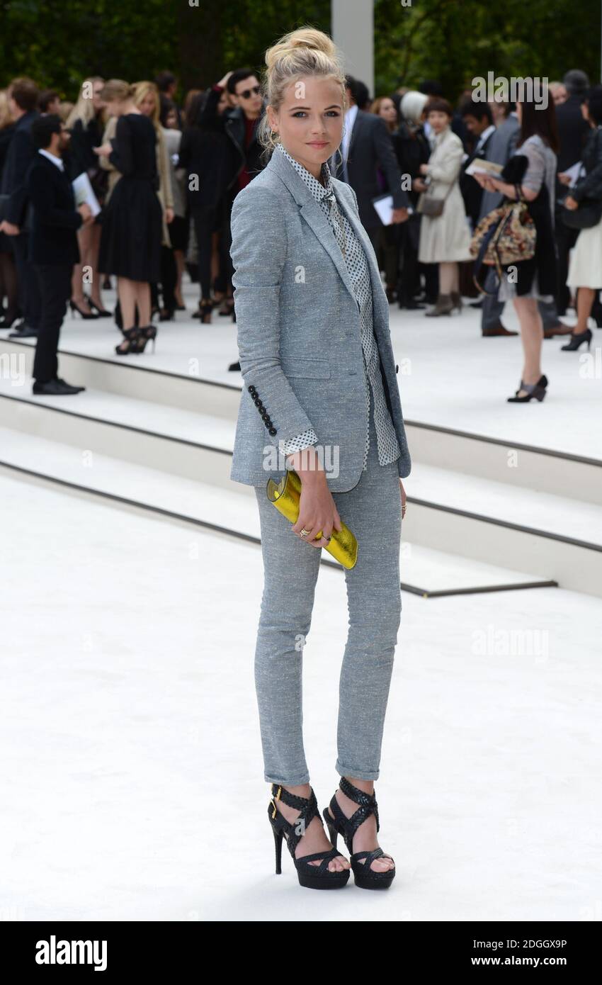 Gabriella Wilde at the Burberry Prorsum Catwalk Show, Hyde Park. Part of  London Fashion Week SS13, London Stock Photo - Alamy