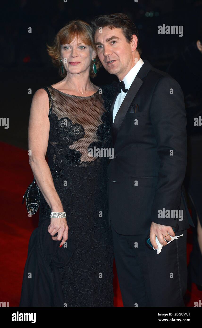 Samantha Bond and husband arriving at the World Premiere Party for Skyfall  at The Tate Modern gallery, South London Stock Photo - Alamy