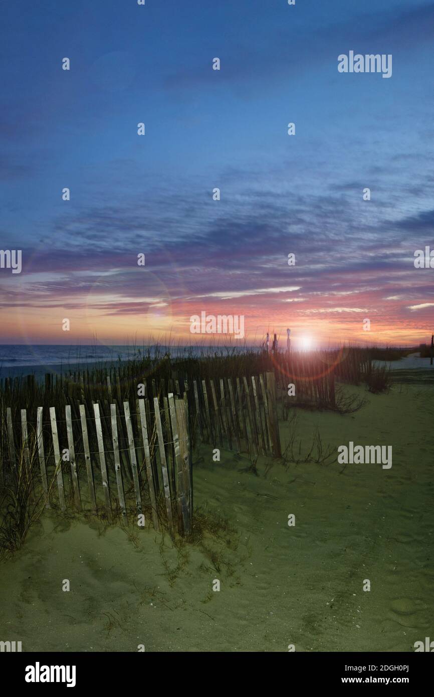 Myrtle Beach sunset view Stock Photo Alamy