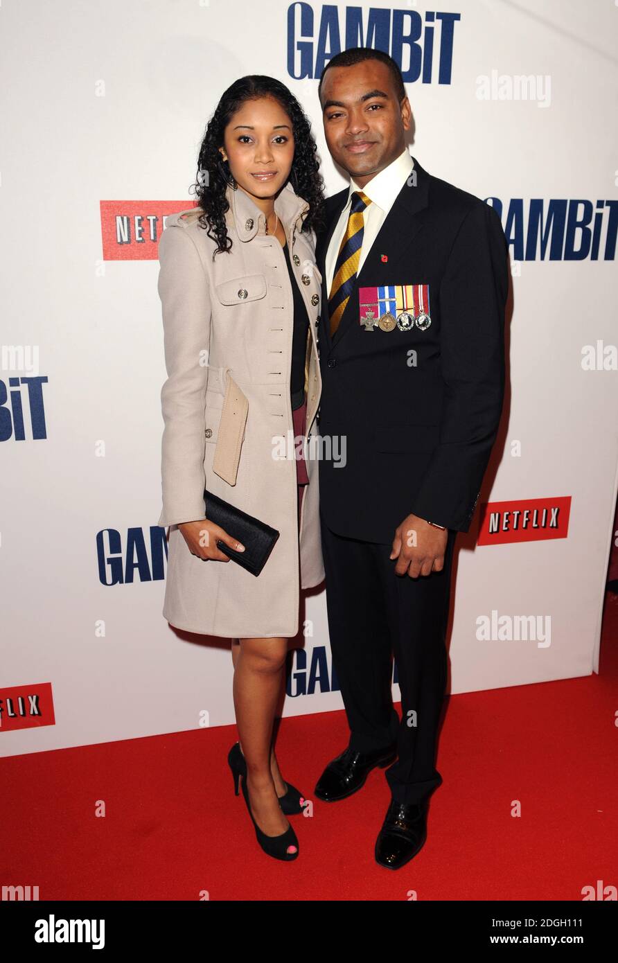 Crp Johnson Beharry arriving on the red carpet at the world premiere of Gambit, sponsored by Netflix. Copyright Doug Peters EMPICS Entertainment  Stock Photo