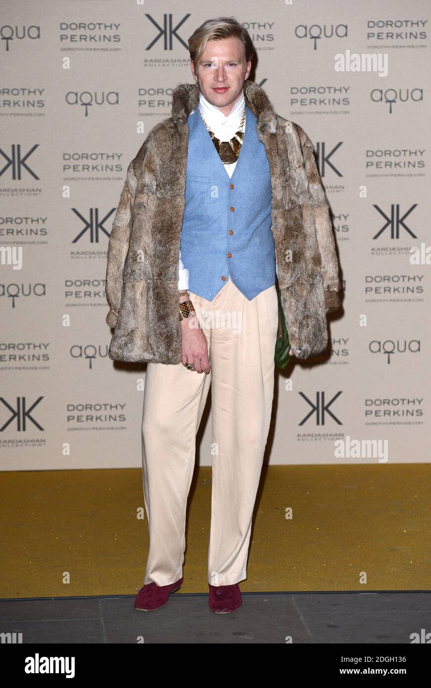 Henry Conway arriving at a party to celebrate the UK launch of the Kardashian Kollection at Aqua, London. Stock Photo