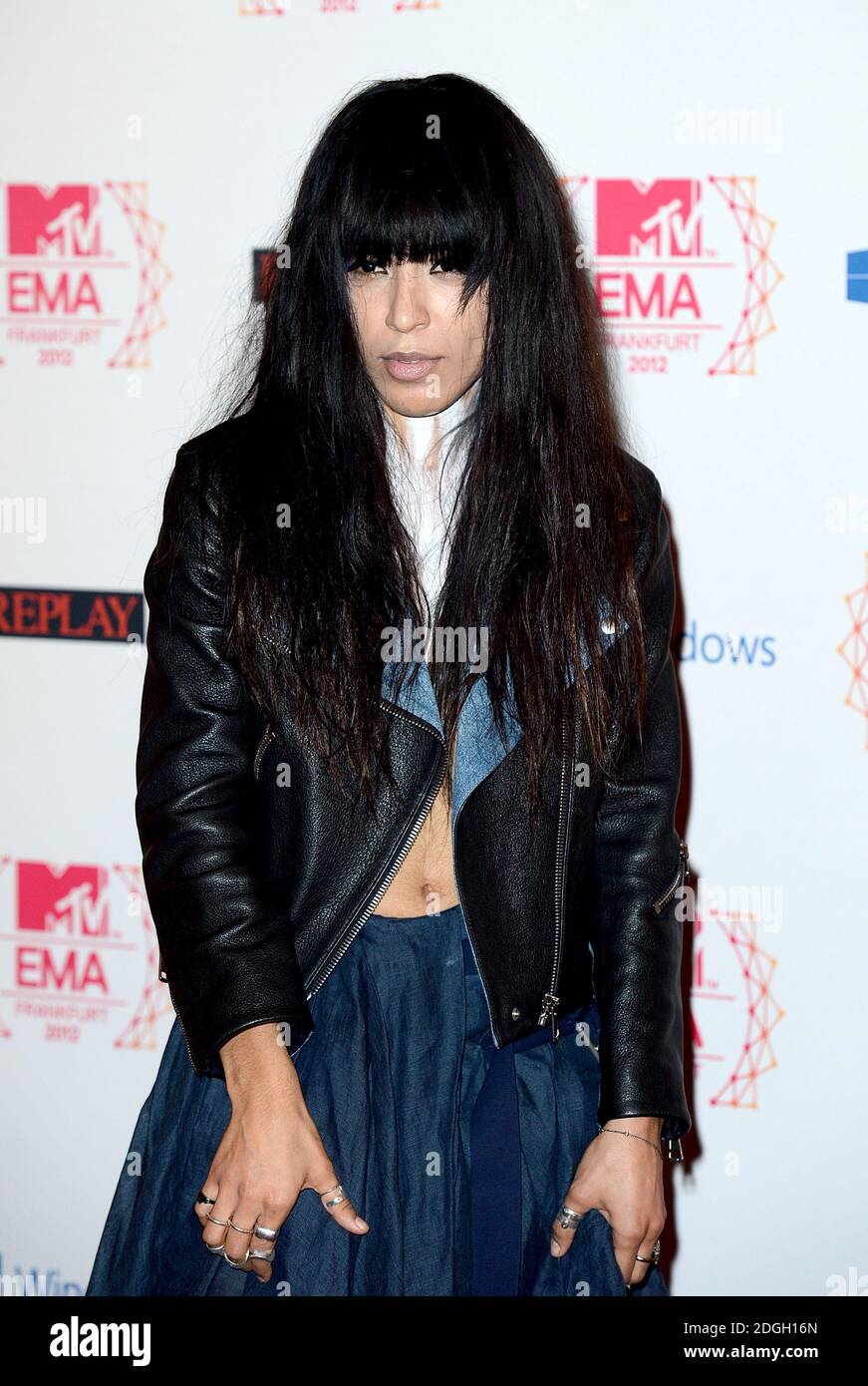 Loreen arriving for the 2012 MTV Europe Music Awards at the Festhalle Frankfurt, Germany. Stock Photo