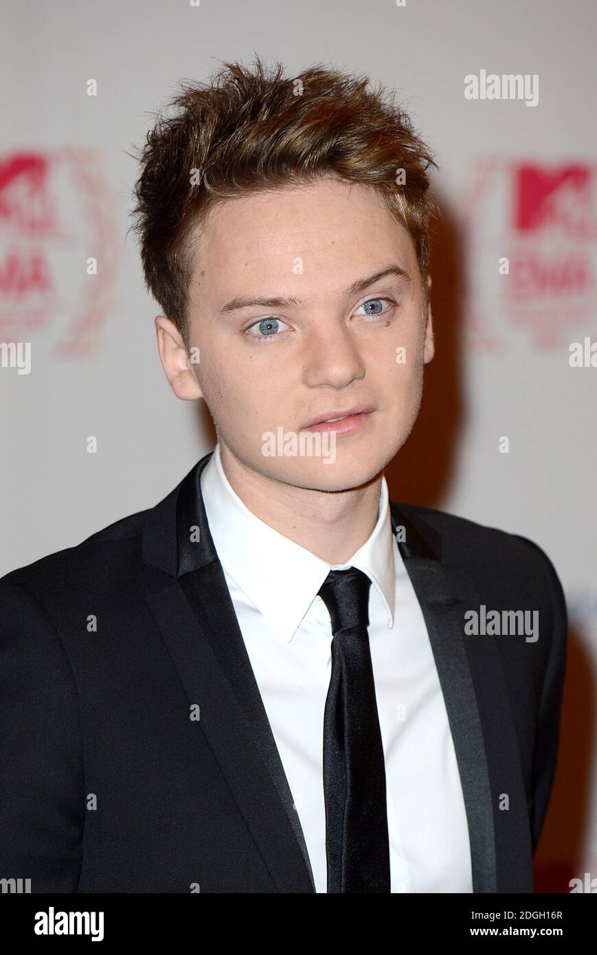 Conor Maynard arriving for the 2012 MTV Europe Music Awards at the