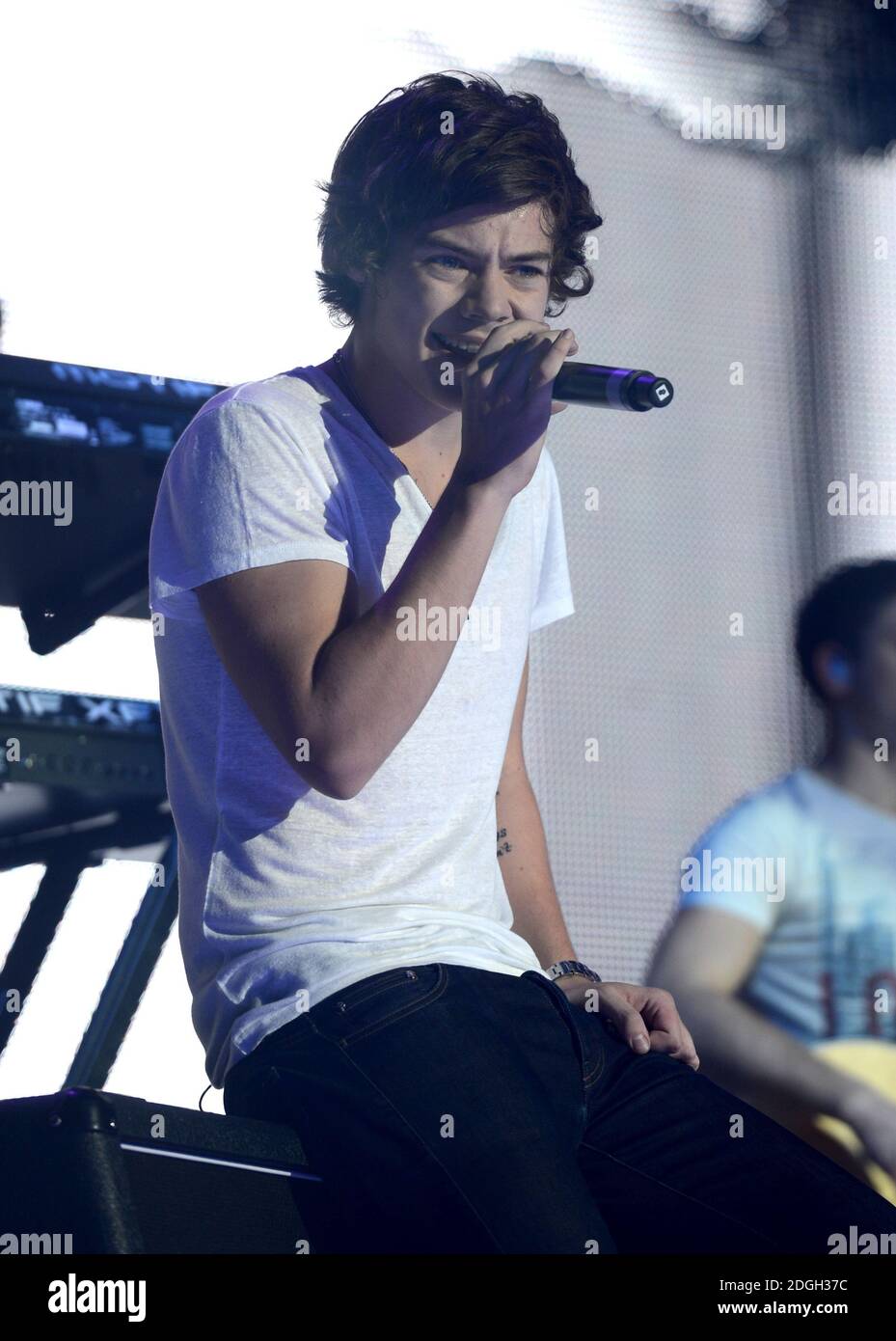 Harry Styles of One Direction on stage during the 2012 Capital FM ...