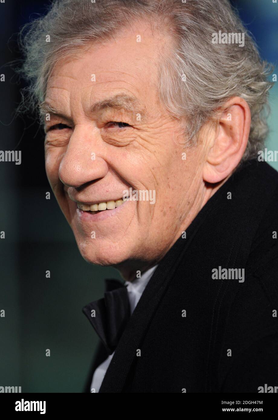 Ian McKellen arriving at The Hobbit, An Unexpected Journey Premiere, Odeon Cinema, Leicester Square, London. Stock Photo
