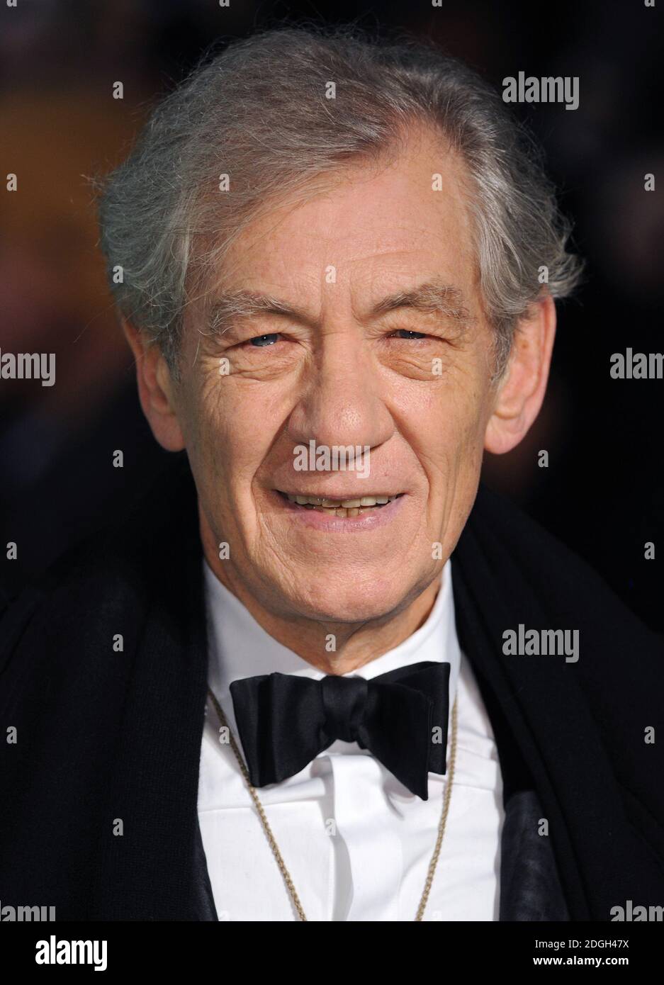 Ian McKellen arriving at The Hobbit, An Unexpected Journey Premiere, Odeon Cinema, Leicester Square, London. Stock Photo