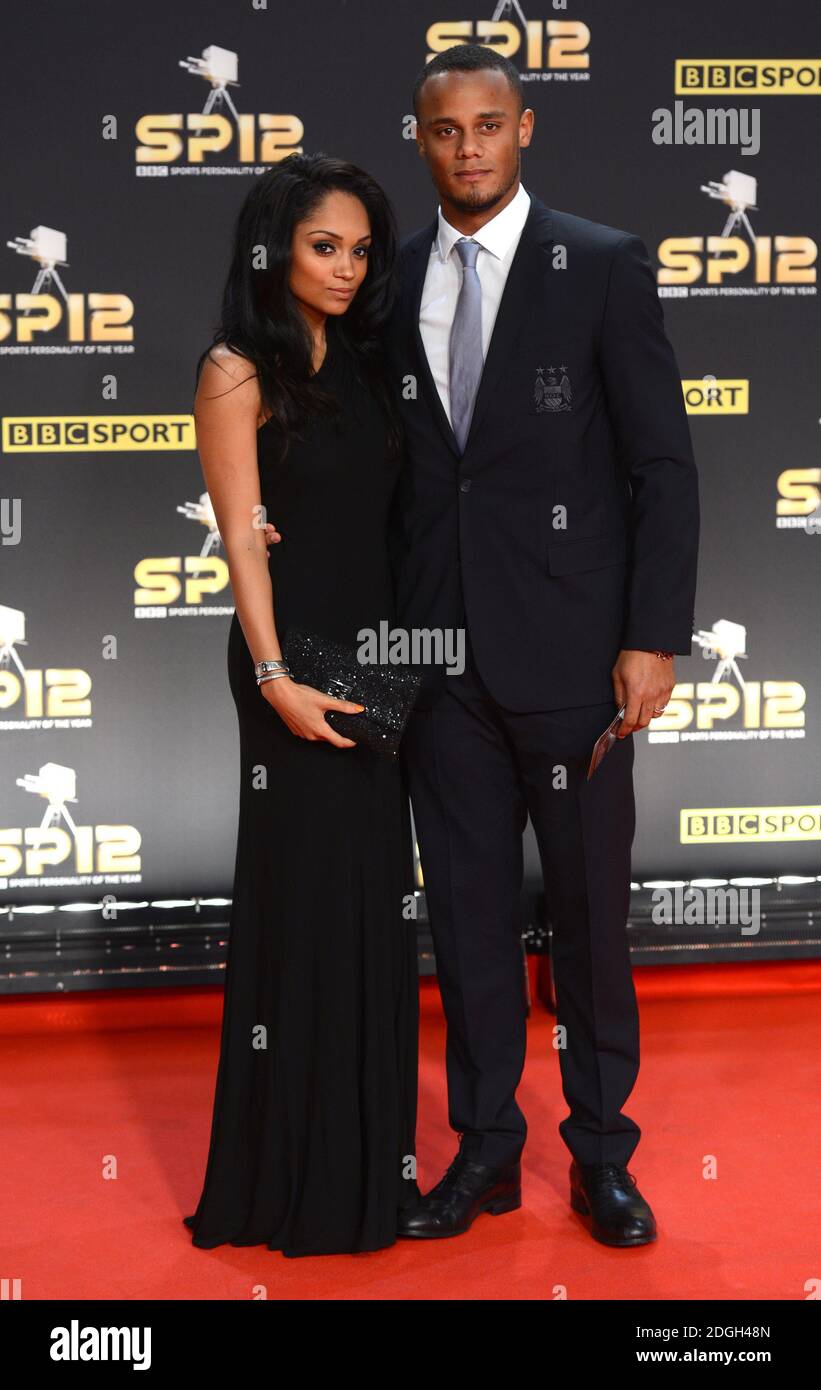 Vincent Kompany and wife Carla arriving at the BBC Sports Personality
