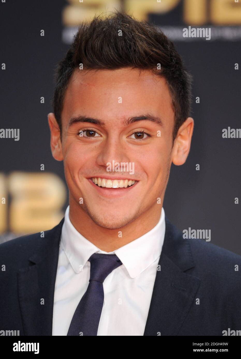 Tom Daley arriving at the BBC Sports Personality of the Year Awards