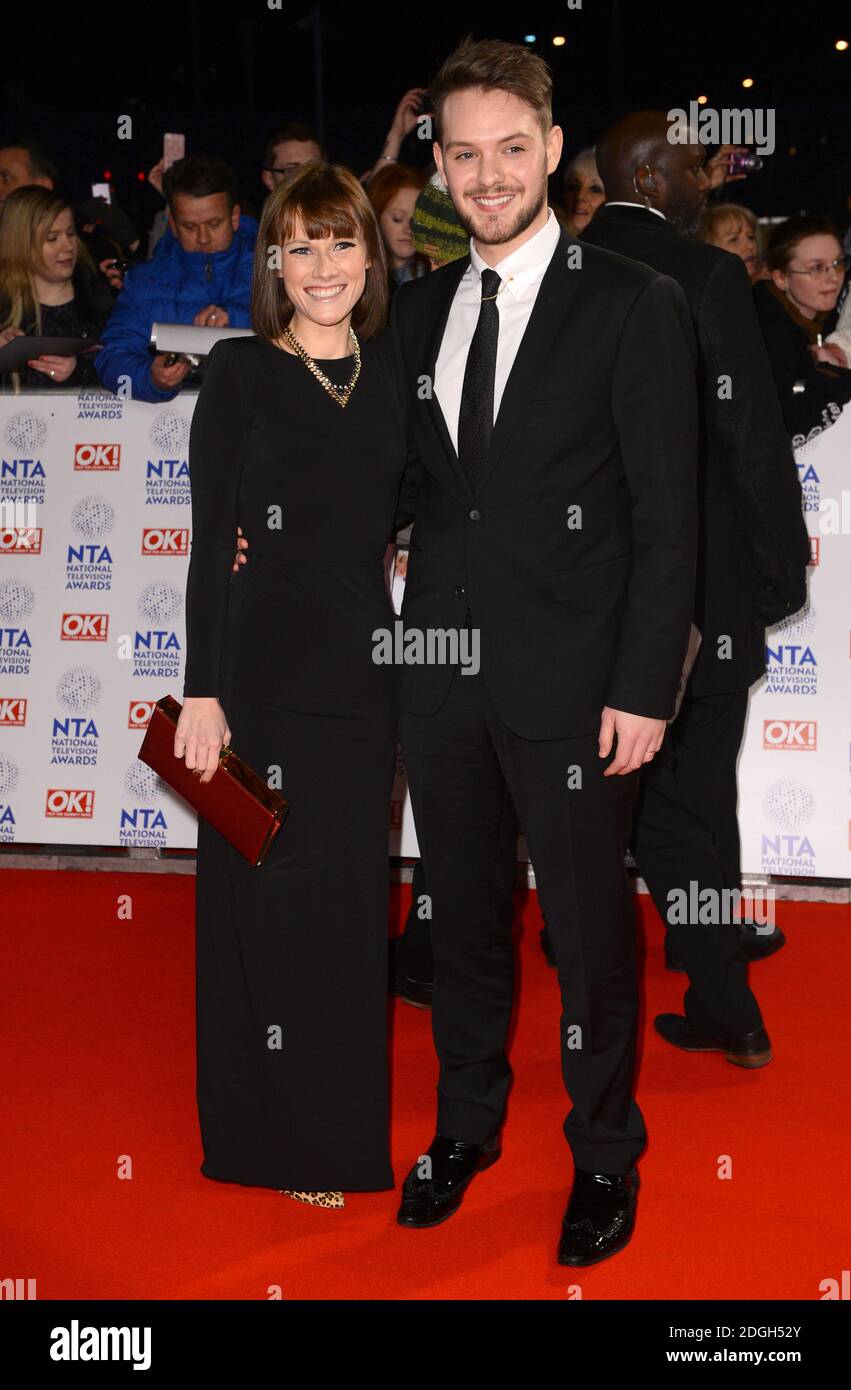 Catherine Dresser and John Whaite arriving at The National Television