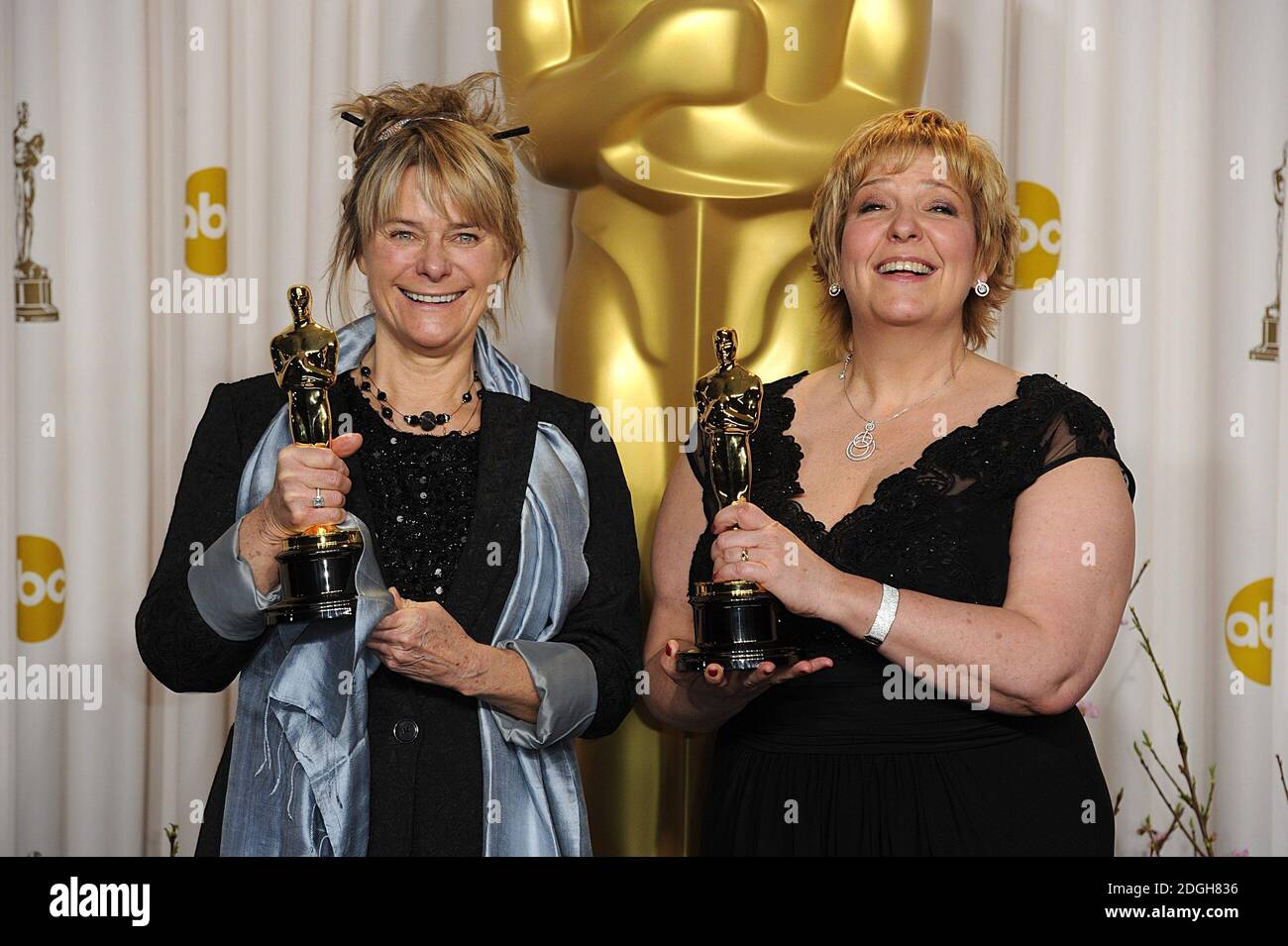 Lisa Westcott and Julie Dartnell with the award for Achievement in Makeup  and Hair Styling at the 85th Academy Awards at the Dolby Theatre, Los  Angeles Stock Photo - Alamy