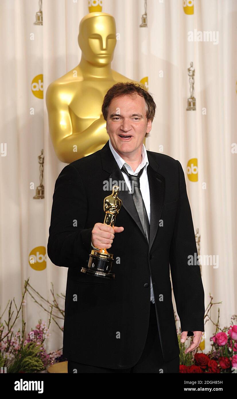 Quentin Tarantino with the Oscar for Original Screenplay for