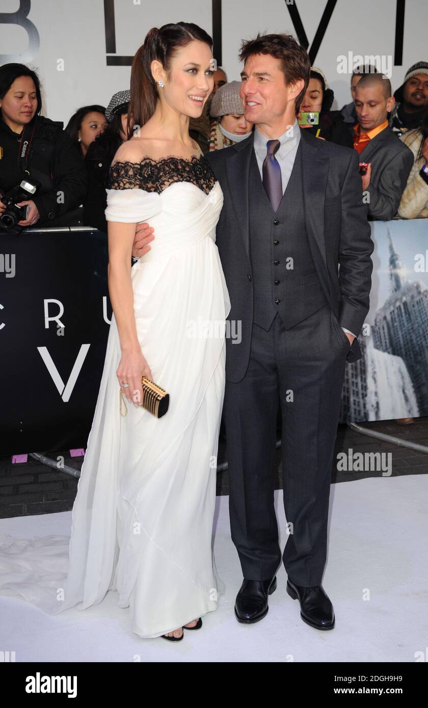 Tom Cruise and Olga Kurylenko arriving at the UK Premiere of Oblivion at the BFI IMAX, South Bank, London. Stock Photo