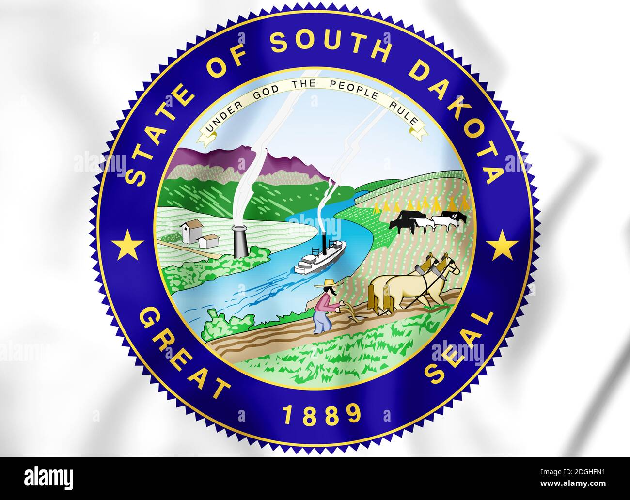 State Seal of South Dakota Stock Photo - Alamy