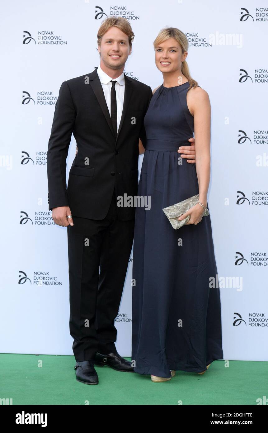 Sam Branson And Wife Isabella Calthorpe Arriving At The Novak Djokovic Foundation Fundraising Dinner At The Camden Roundhouse London Stock Photo Alamy